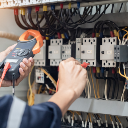 Electrician working